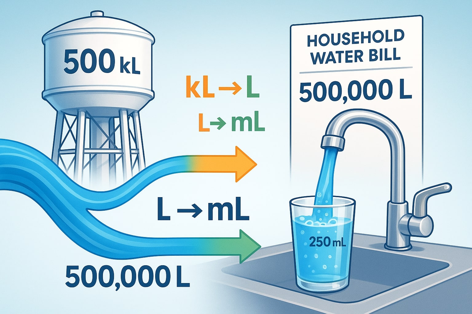 Kiloliters to Liters Converter