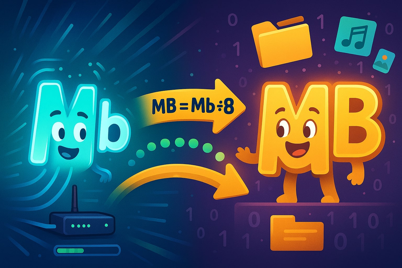 Megabits to Megabytes Converter