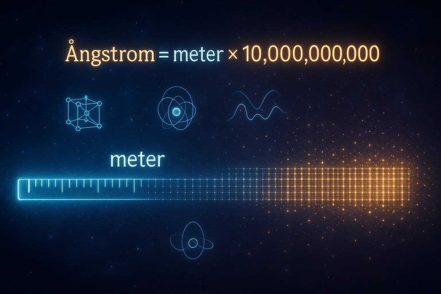 Meters to Angstroms Converter