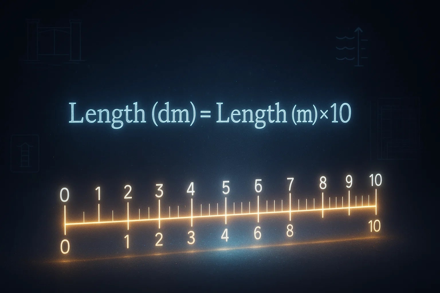 Meters to Decimeters Converter