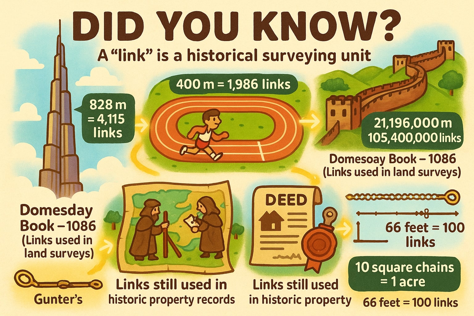 Meters to Links Converter