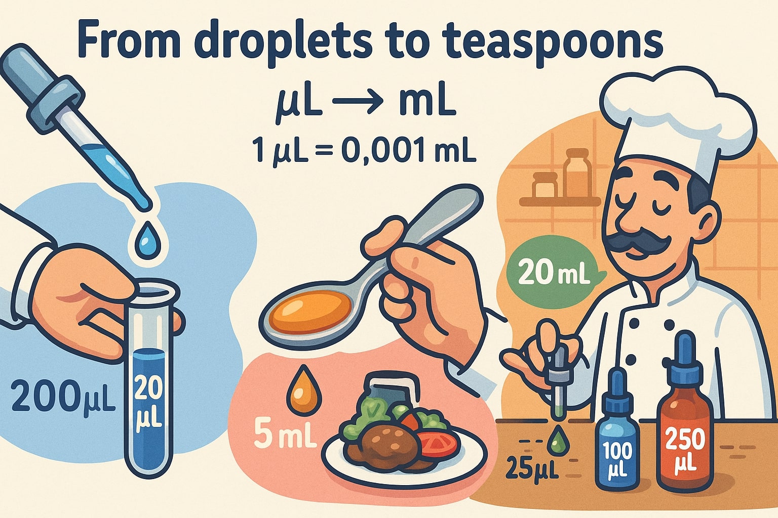 Microliters to Milliliters Converter