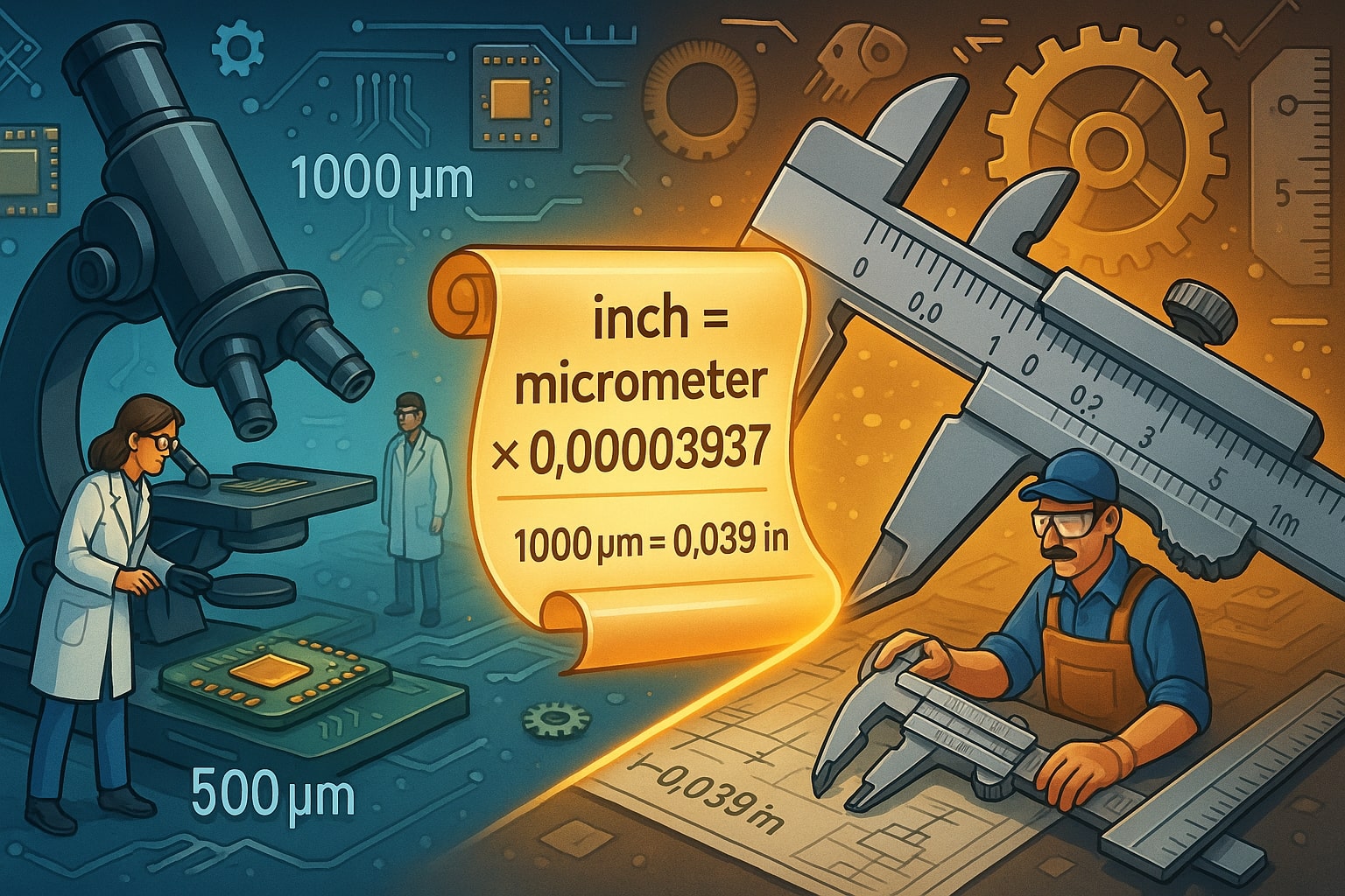  Micrometers to Inches Converter