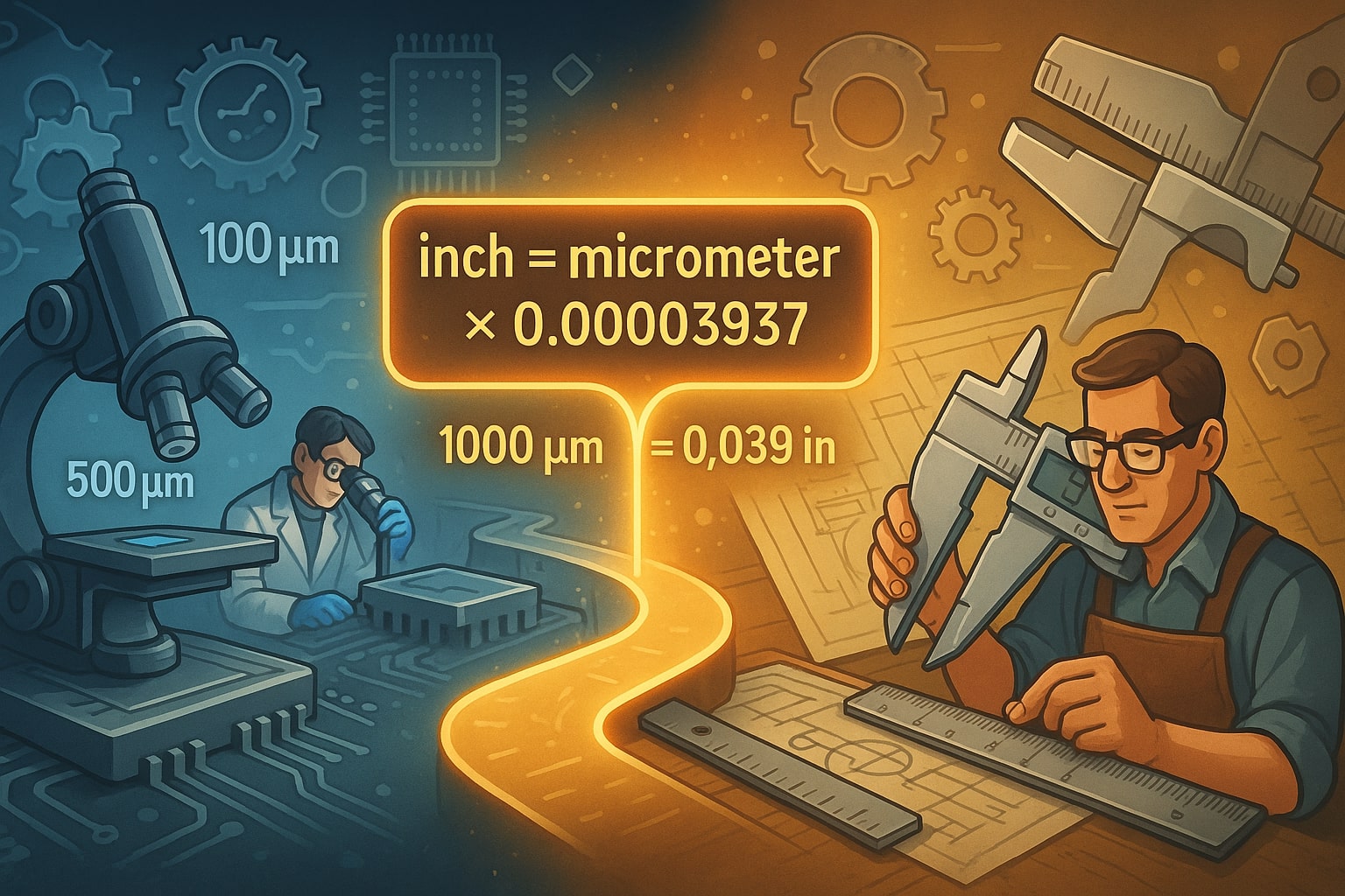  Micrometers to Inches Converter