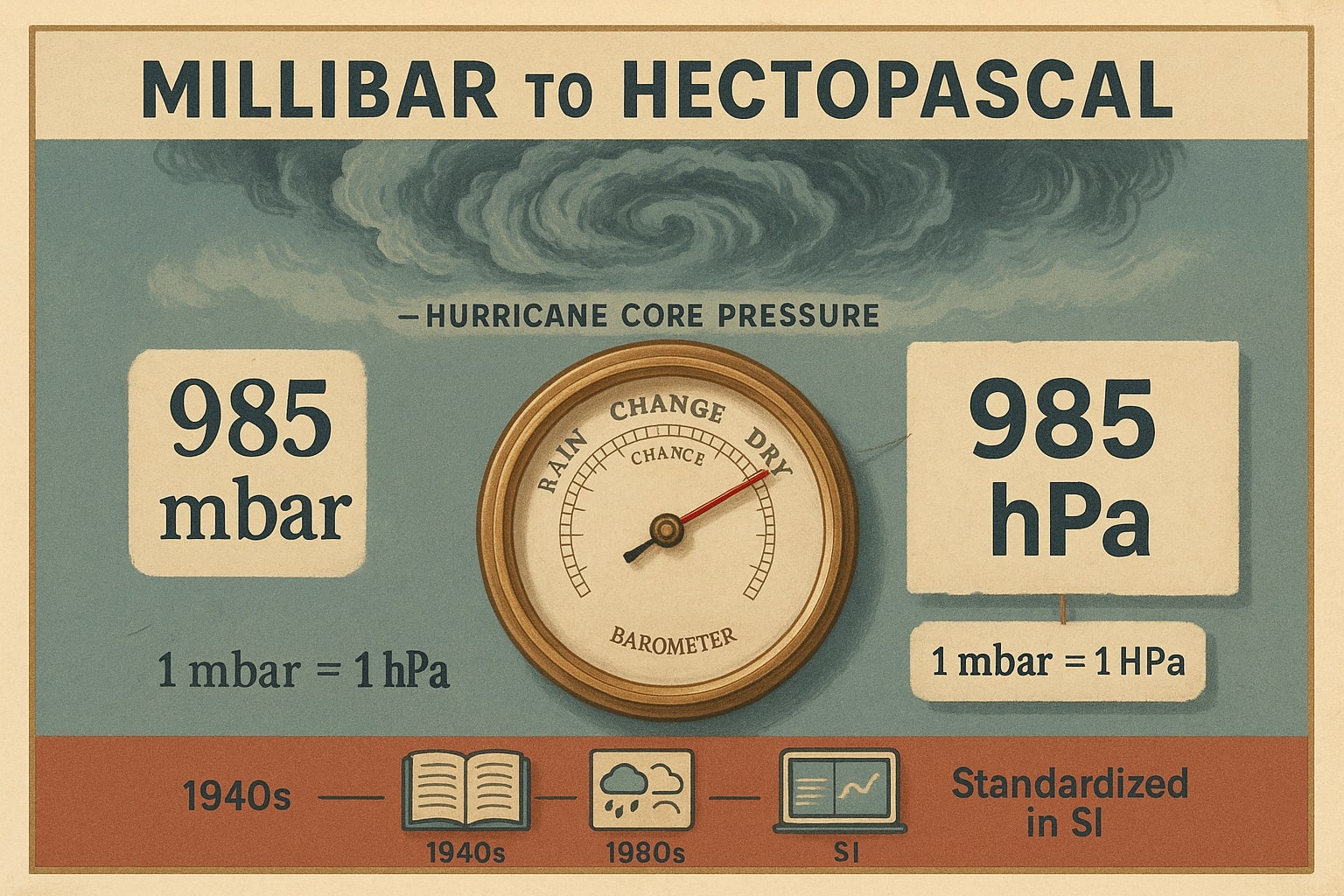 Millibars to Hectopascals Converter