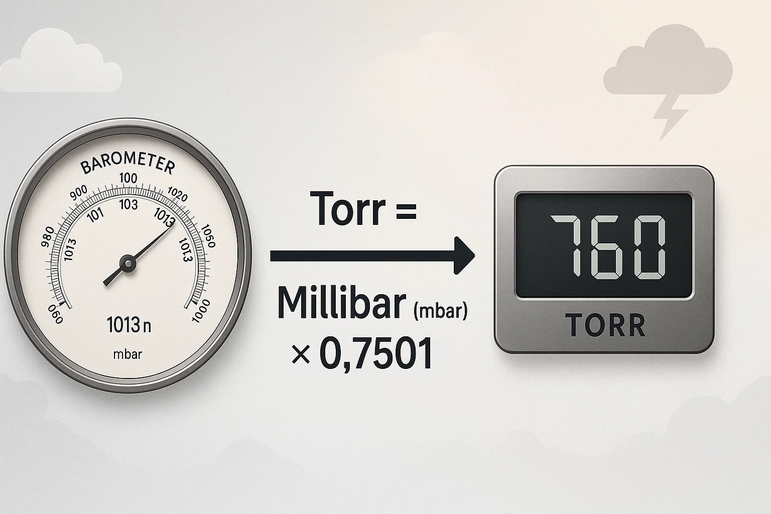 Millibars to Torrs Converter