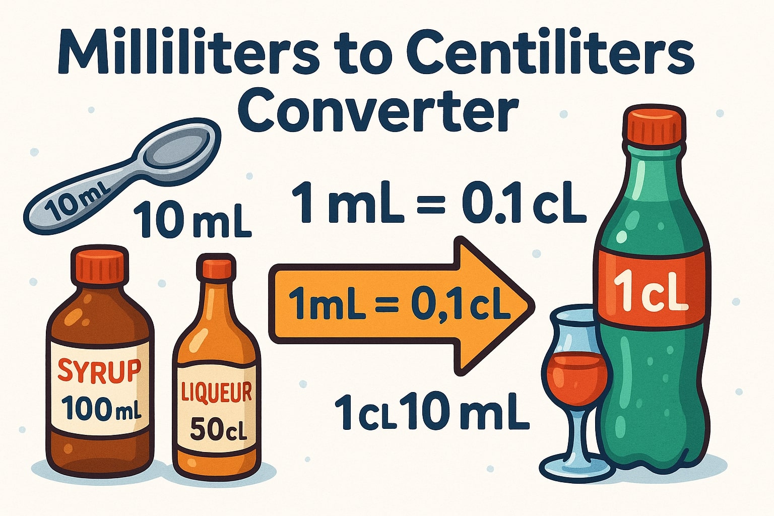 Milliliters to Centiliters Converter