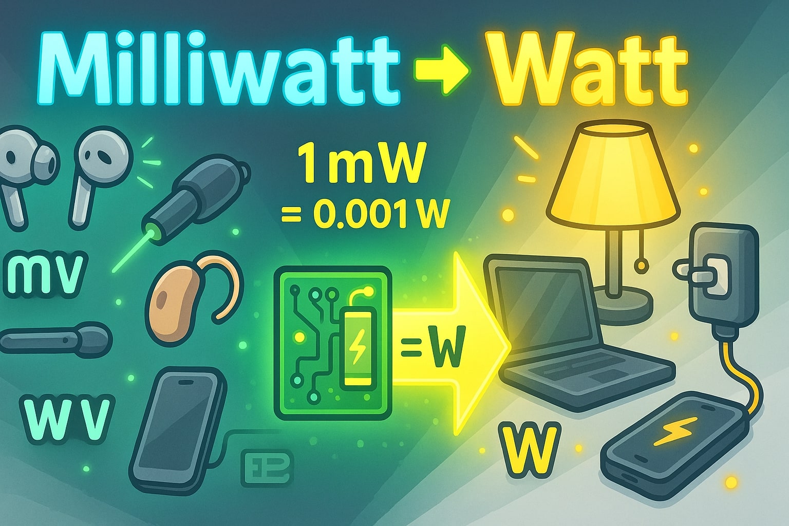 Milliwatts to Watts Converter
