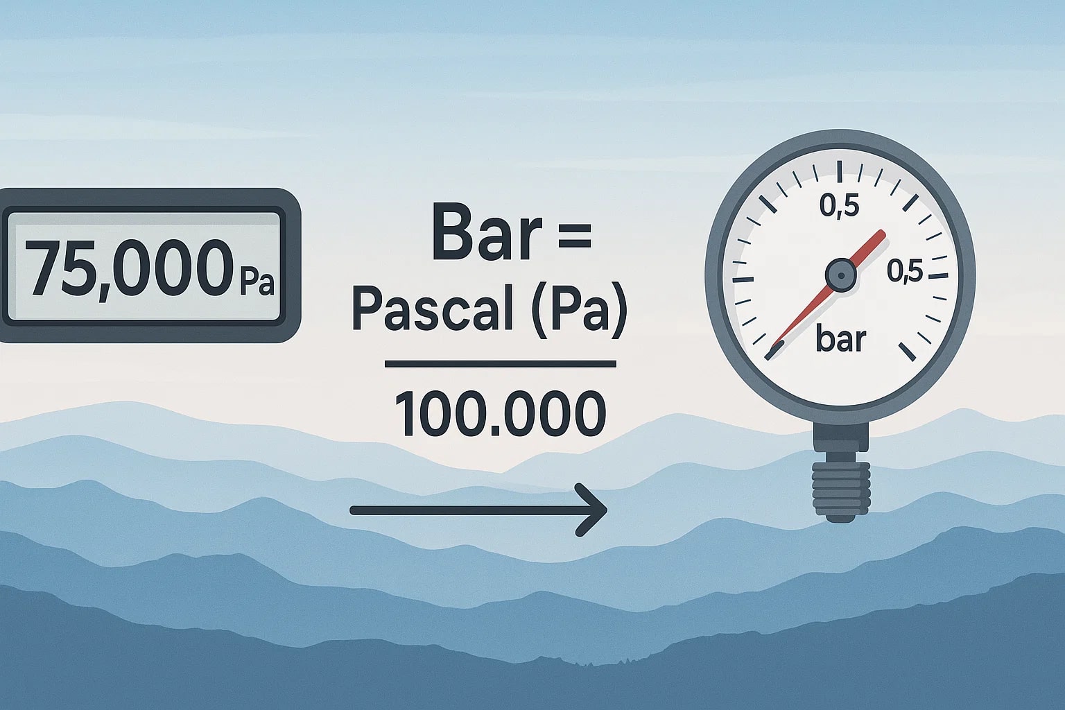 Pascals to Bars Converter