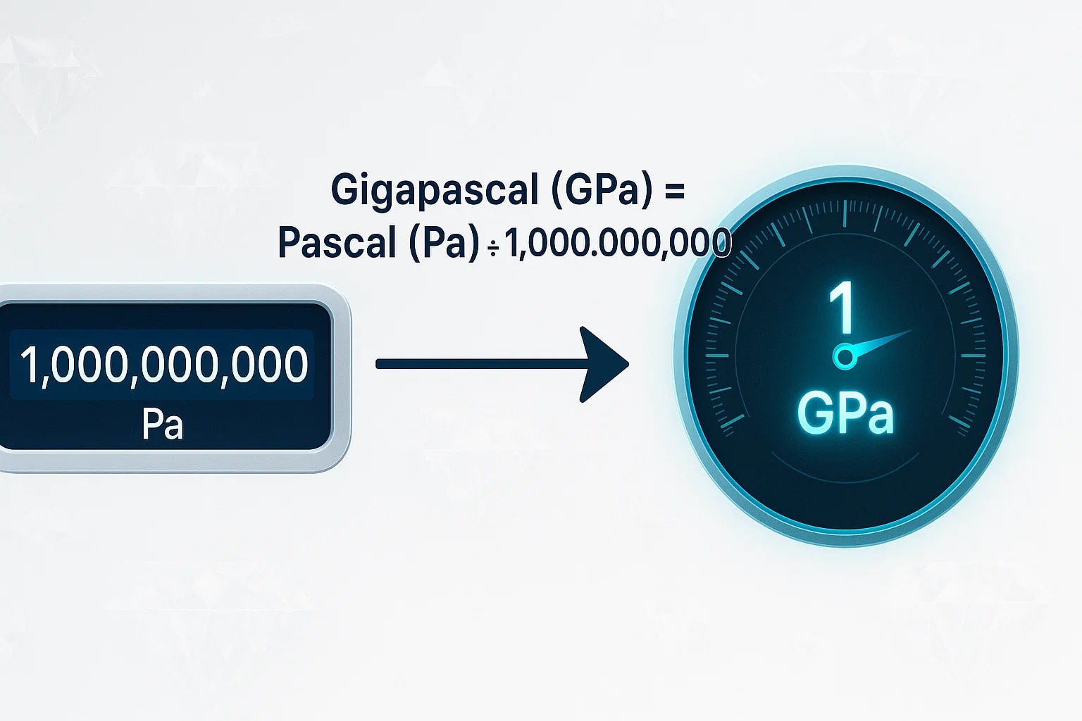 Pascals to Gigapascals Converter
