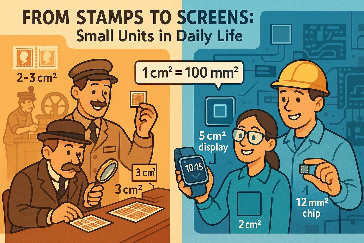 Square Millimeters to Square Centimeters Converter