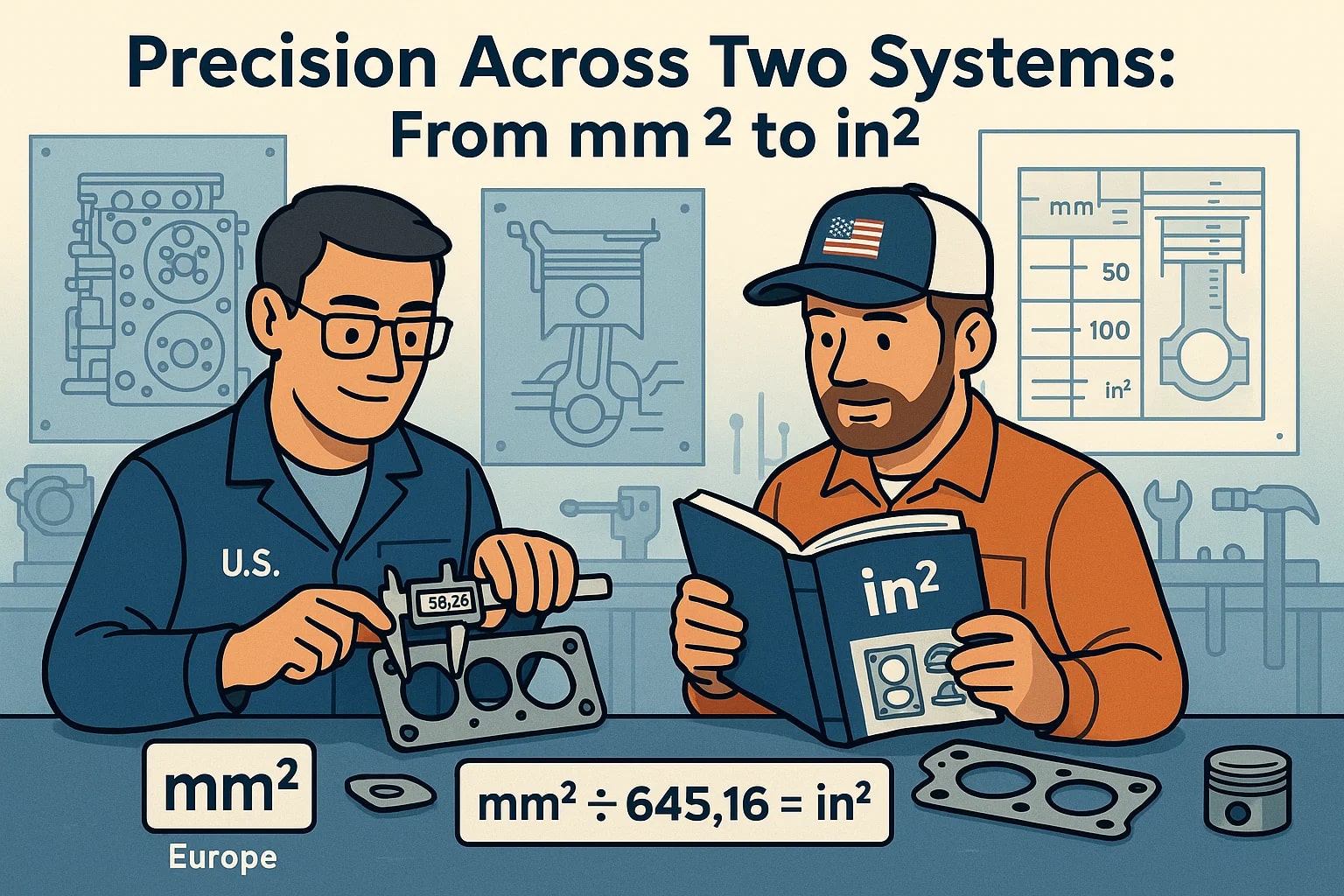 Square Millimeters to Square Inches Converter