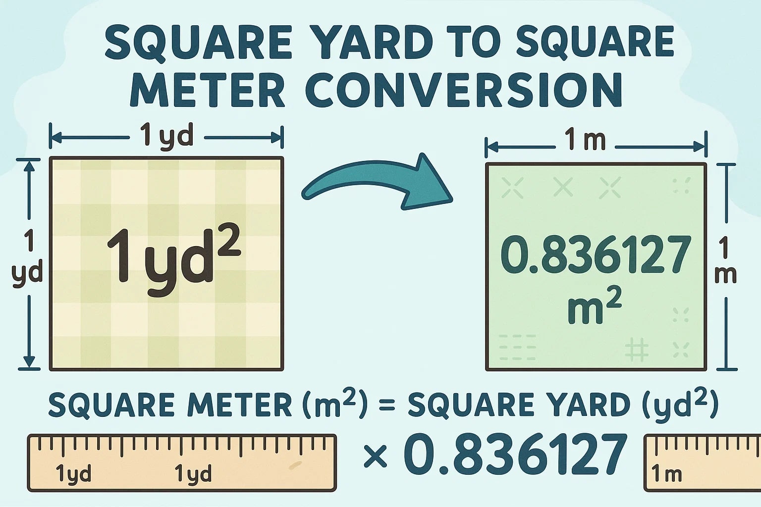 Square Yards to Square Meters Converter