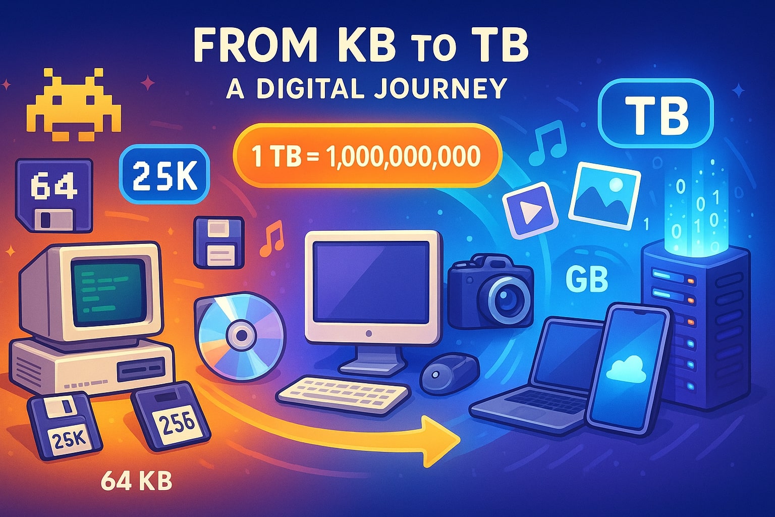 Terabytes to Kilobytes Converter