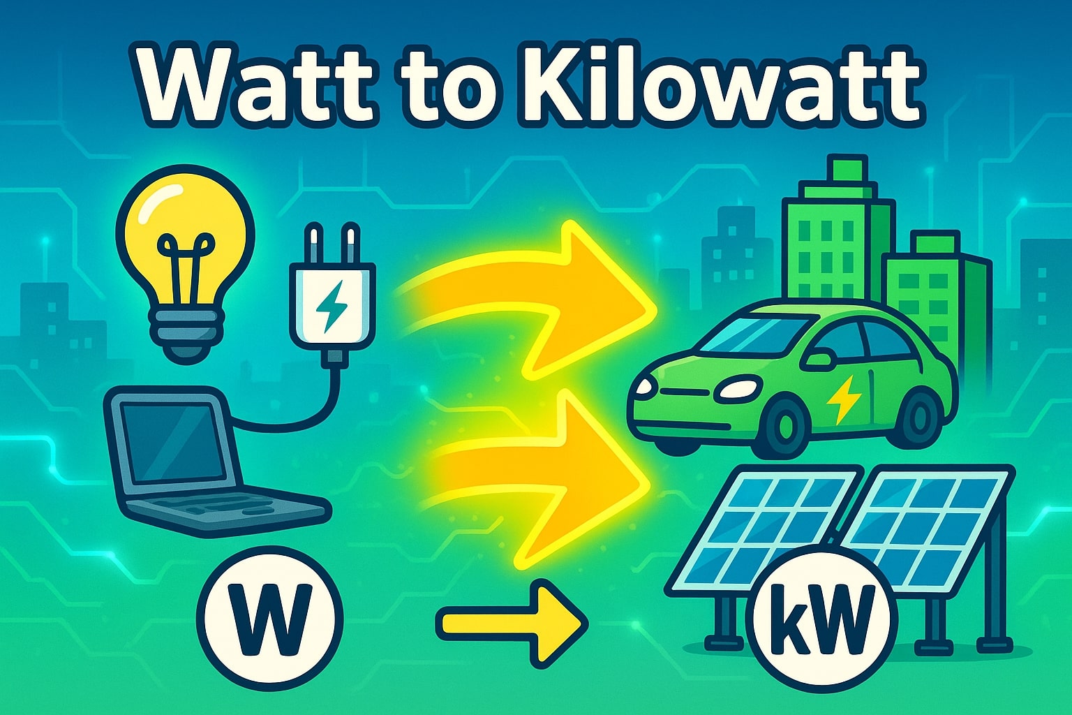 Watts to Kilowatts Converter