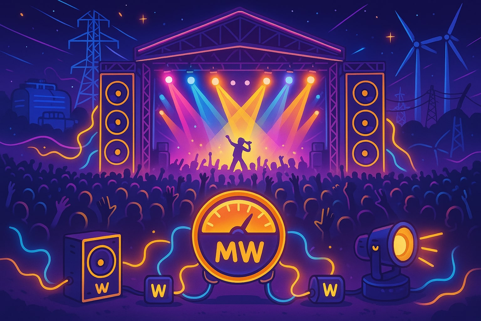 Watts to Megawatts Converter