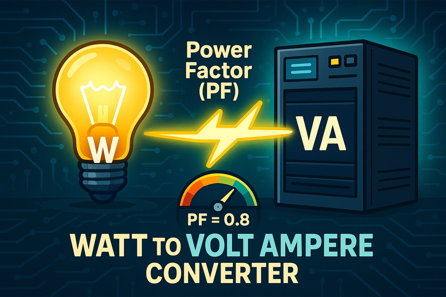 Watts to Volt Amperes Converter